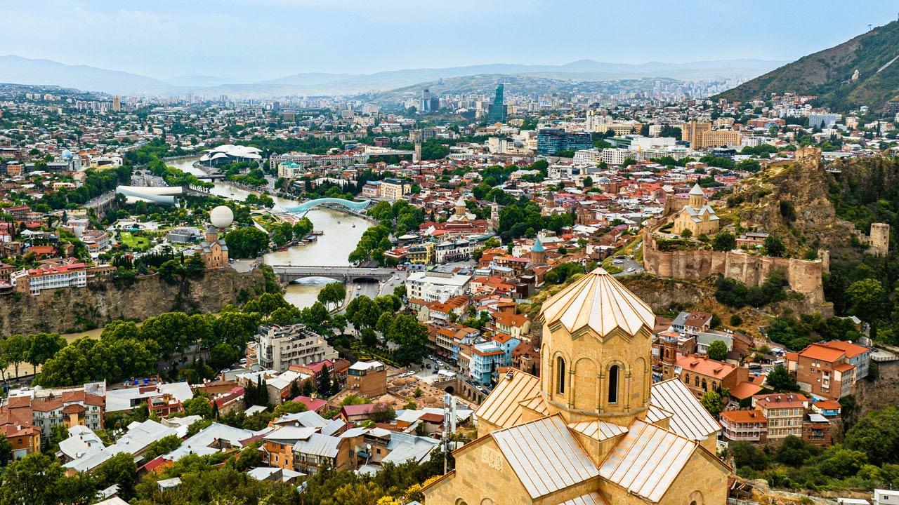 Urban landscape of Tbilisi, Georgia, representing a governance ecosystem where Tetra Tech supports strengthened local and regional governance and civil society engagement